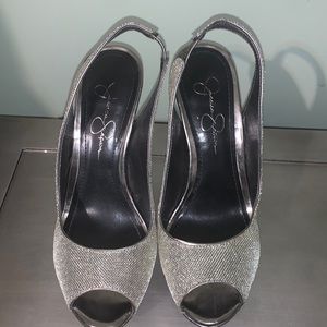 Jessica Simpson sling back pumps